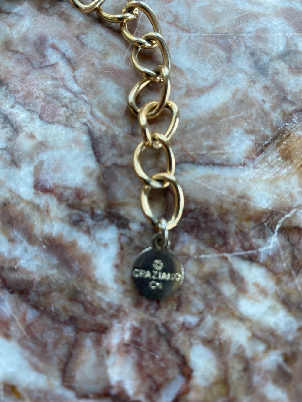 Graziano Gold-Tone Chunky Rope Link Necklace - Women Jewelry - Picture 6 of 6